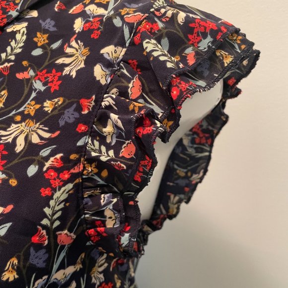 DEX Button Front Floral Print Dress with POCKETS - Picture 6 of 9